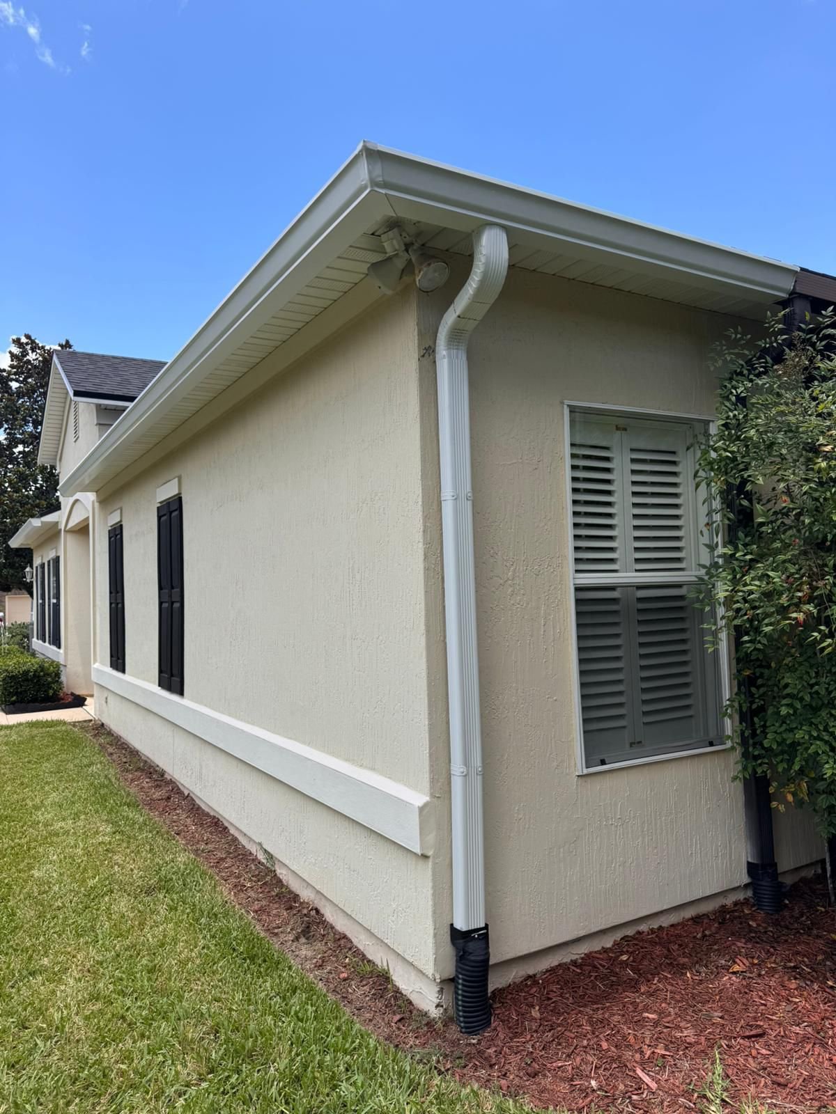 Completed gutter installation project 1